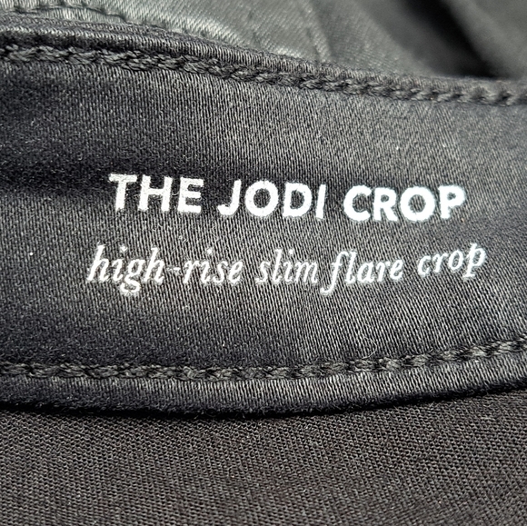AG Adriano Goldschmied Black Jodi High-Rise Cropped Jeans   Size 27 - Picture 5 of 7